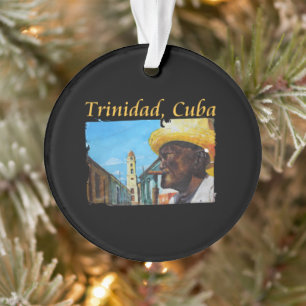 Cuba - Trinidad Cuban Cigar Art Ornament