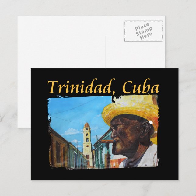 Cuba - Trinidad Cuban Cigar Art Postcard (Front/Back)