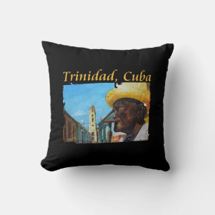 Cuba - Trinidad Cuban Cigar Art Throw Pillow