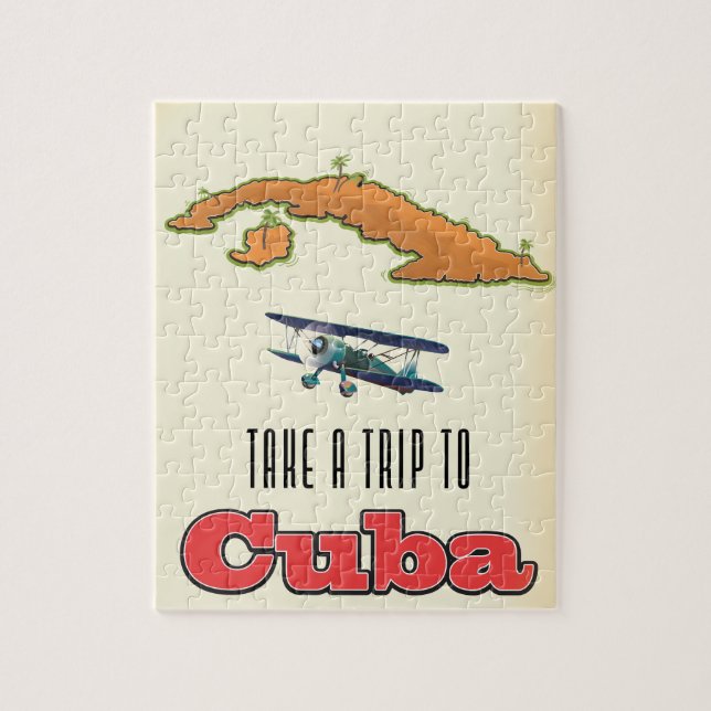 Cuba Vacation poster Jigsaw Puzzle (Vertical)