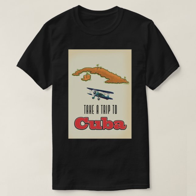Cuba Vacation poster T-Shirt (Design Front)