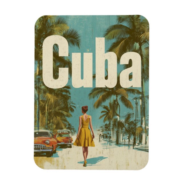 Cuba vintage magnet (Vertical)