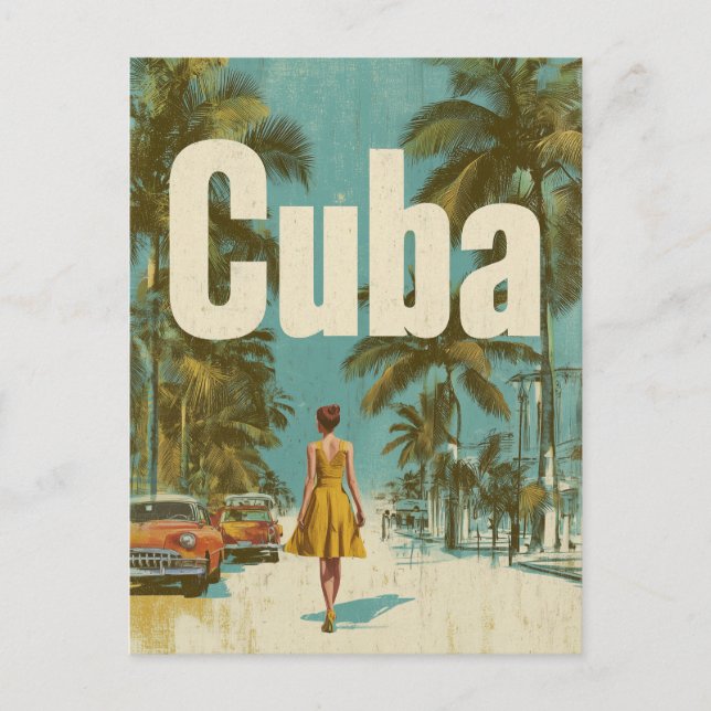 Cuba vintage postcard (Front)