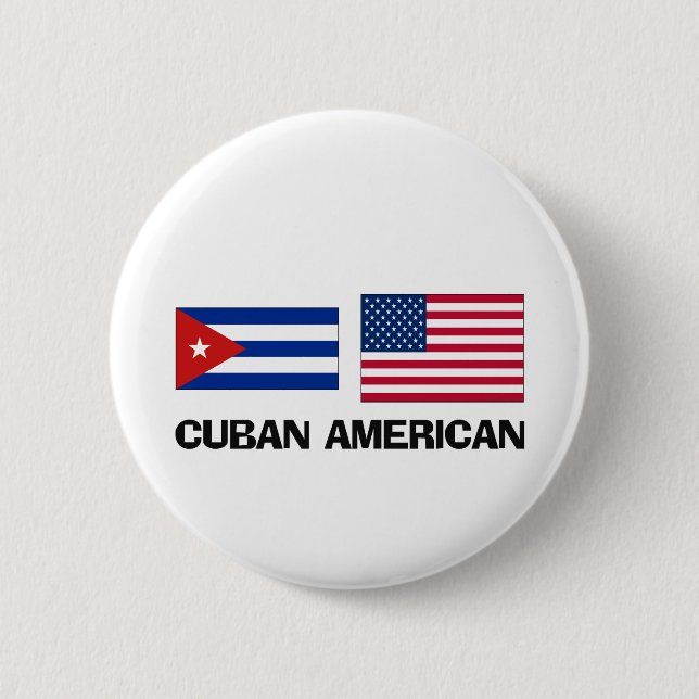 Cuban American 2 Inch Round Button (Front)
