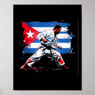 Cuban Boxer - Cuban Pride Boxing Cuba Flag Box Glo Poster