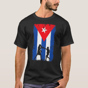 Cuban Boxing  Cuba Flag T-Shirt