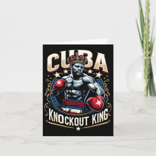 Cuban Boxing Knockout King Cuba Crown  Card