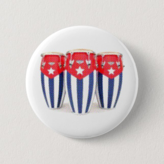 Cuban Congas 2 Inch Round Button (Front)