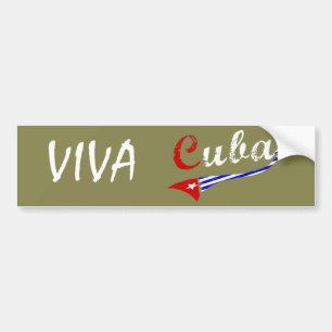 Cuban Flag Bumper Sticker