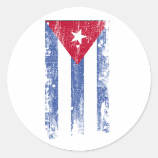 Cuban Flag Classic Round Sticker