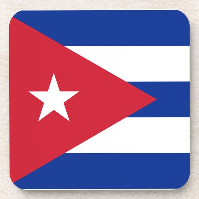 Cuban Flag Coaster (Front)