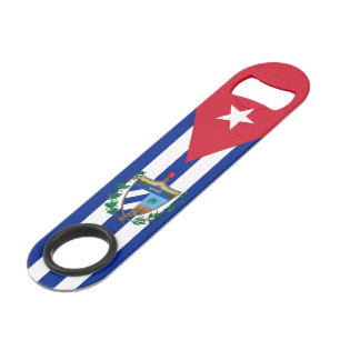 Cuban flag-coat of arms bar key