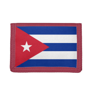 Cuban flag & Cuba fashion patriots /sports Trifold Wallet
