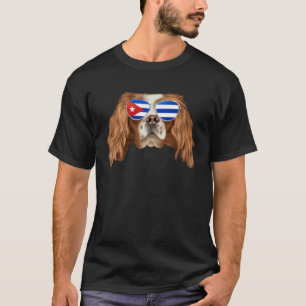 Cuban Flag English Toy Spaniel Dog Cuba Pocket T-Shirt