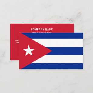 Cuban Flag, Flag of Cuba Business Card