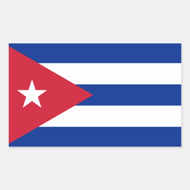 Cuban Flag, Flag of Cuba Sticker (Front)