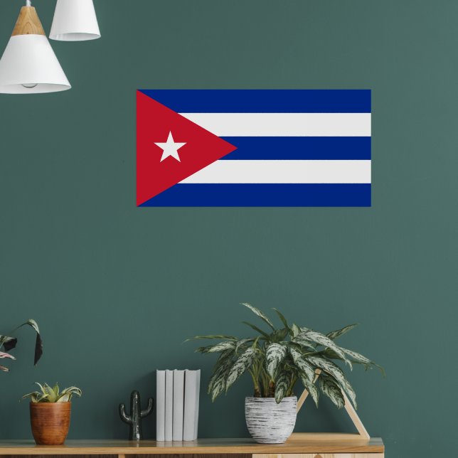 Cuban Flag, Havana, Fidel Castro, Che Guevara Poster (Living Room 1)