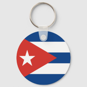 Cuban Flag Keychain