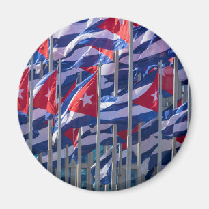 Cuban flags, Havana, Cuba Magnet