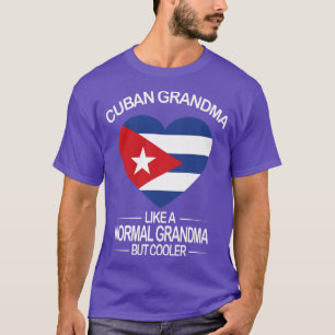 Cuban Grandma Abuela Cubana Cuban Flag Cuba T-Shirt