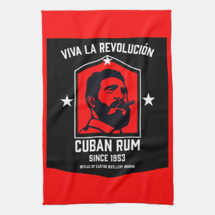 Cuban Libre Rum Drinkers Revolution  Kitchen Towel