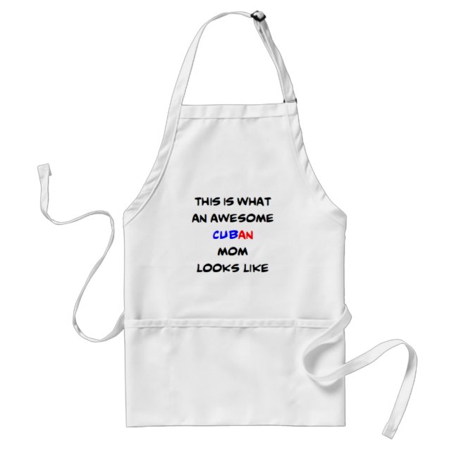 cuban mom, awesome standard apron (Front)