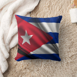 Cuban National Flag Throw Pillow