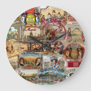 Cuban Nostalgia Vintage Clock