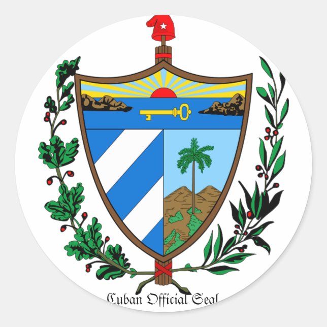 Cuban official seal Sticker (Front)
