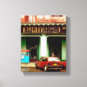 Cuban Photo of Old Havana   Prado 264    Canvas Print