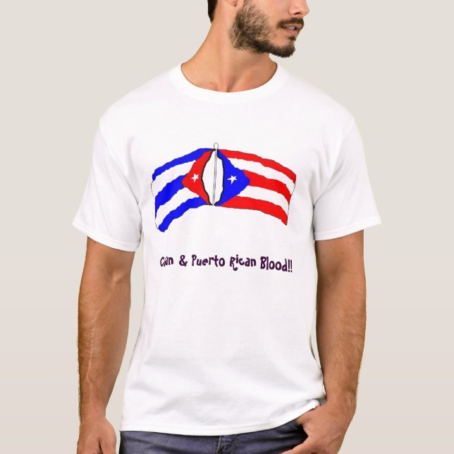 Cuban Puerto Rican American T-Shirt (Front)