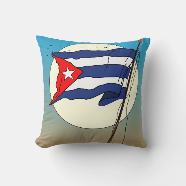 Cuban Revolution!  Throw Pillow (Front)