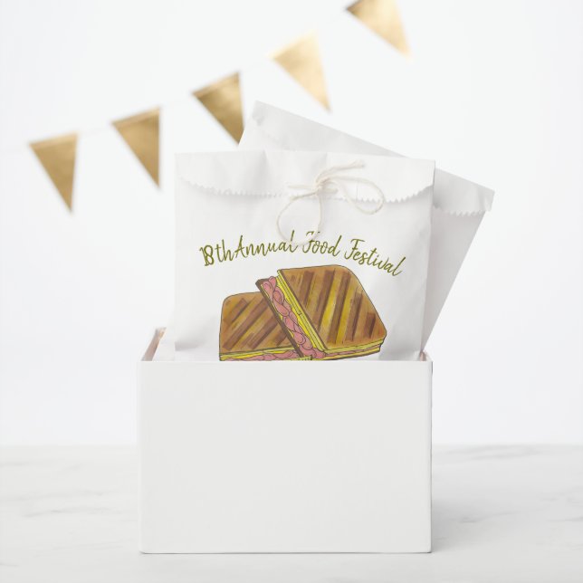 Cuban Sandwich Ham Pork Swiss Cheese Food Festival Favour Bag (Party)