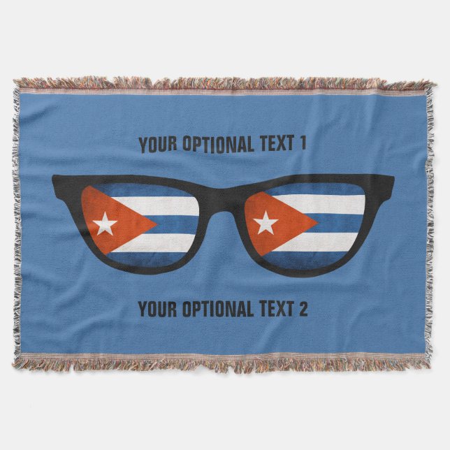 Cuban Shades custom throw blanket (Front)