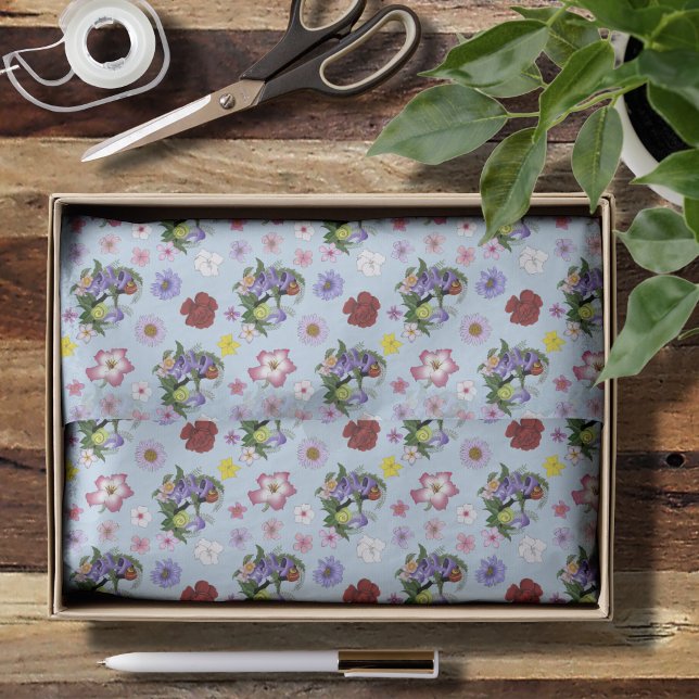 Cuban Snails Purple Mushrooms Tissue Paper (Creator Uploaded)