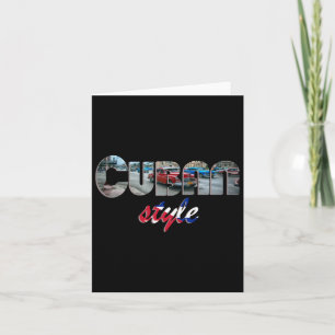 Cuban Style Havana Sticker Card