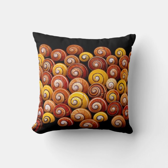 Cuban Tree Snails Throw Pillow (Front)