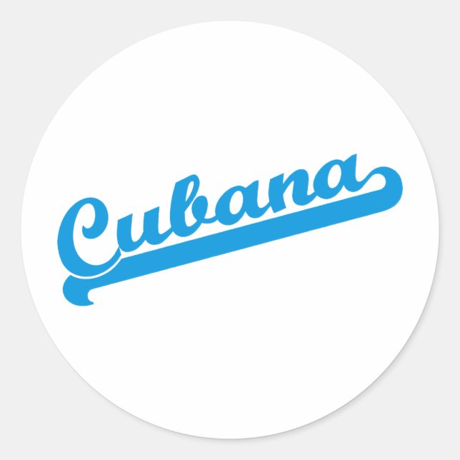 Cubana Classic Round Sticker (Front)