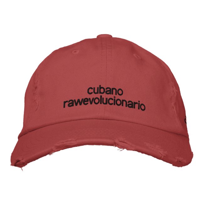 cubano, RAWevolucionario Embroidered Hat (Front)