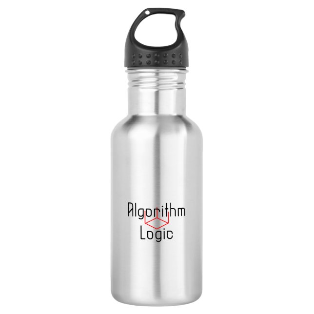 Cube Algorithm Logic Speed Cubing Buster 710 Ml Water Bottle (Front)