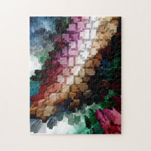 Cube Centric Dark Wind Jigsaw Puzzle