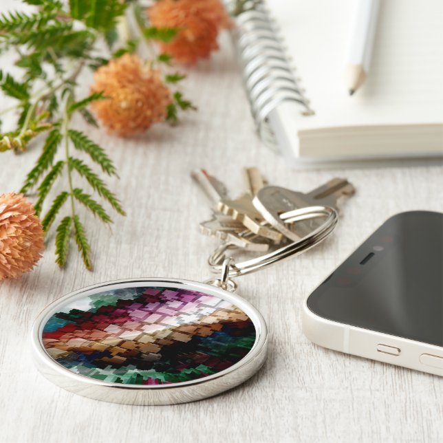 Cube Centric Dark Wind Keychain (Side)