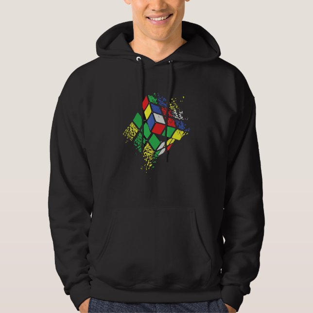Cube Colourful Awesome Graphic Hoodie (Front)