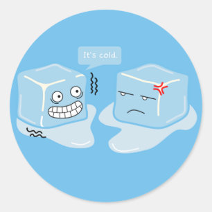 Cube de glace congeler - Sticker