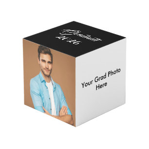 Cube de photo personnalisé pour la remise de diplô