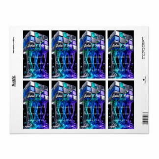Cube de puzzle chromé futuriste 
