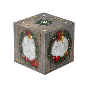 Cube en photo de Noël avec 4 de vos photos