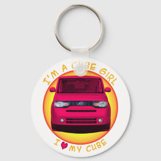 Cube Girl Key Chain