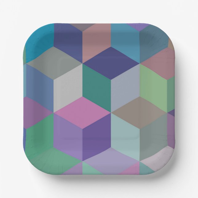 Cube III Paper Plate (Front)