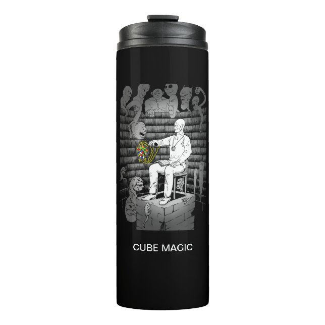 Cube Magic with Monsters Thermal Tumbler (Front)